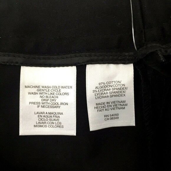 AK Anne Klein Knee Skirt Womens size 8 Straight Stretch Black MSRP $99 - Picture 5 of 6